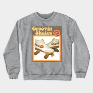 70s Retro Ad for Rollerskates Crewneck Sweatshirt